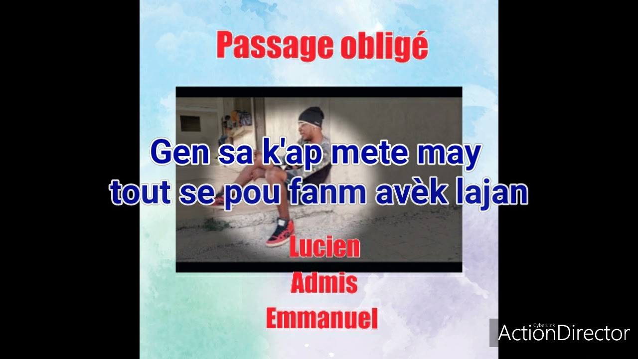 Passage obligé de Lucien Admis Emmanuel