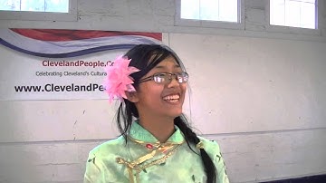 Demi Zhang explains the guzheng (Chinese zither)