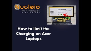 How to limit the charging on acer laptops