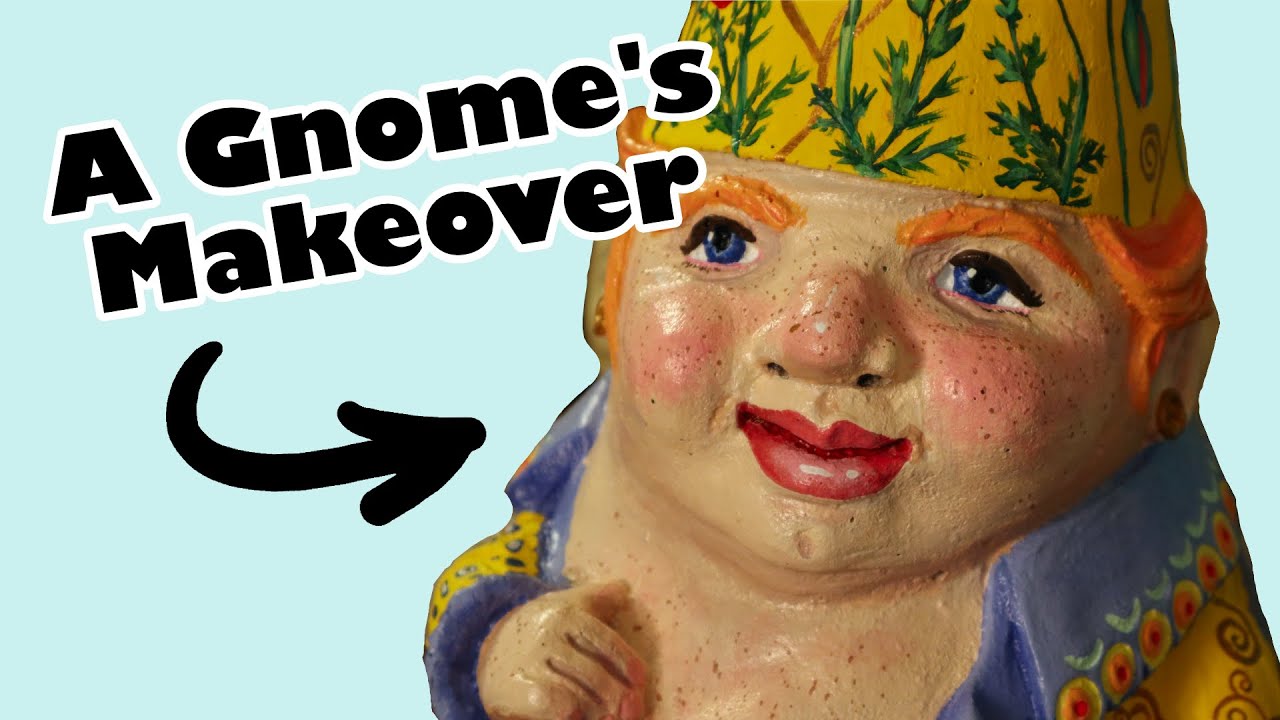 Painting Concrete Statuary Gnomevember Submission for NEBG Tower Hill