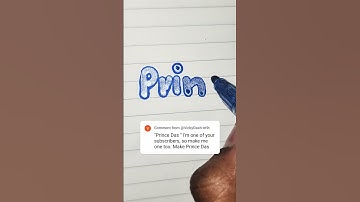 Comment your name I am waiting #princedas #thependream #calligraphy #trending #viral