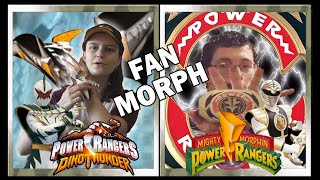 Dino Thunder & Mighty Morphin White Ranger Fan Morph Collab