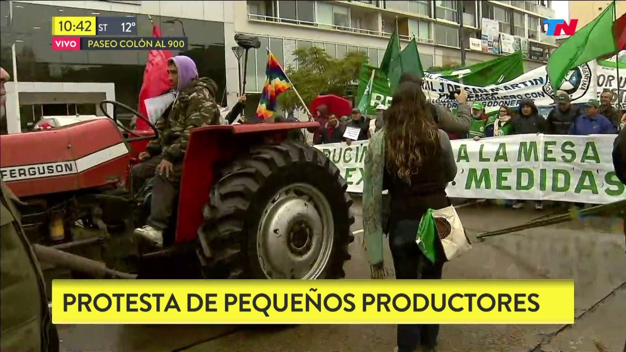 Tractorazo y protesta productores