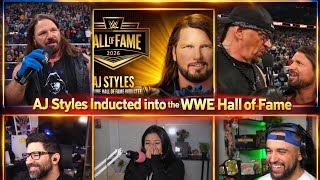 Streamers React to AJ Styles Inducted into the WWE Hall of Fame 2026! The Undertaker shocks AJ! #wwe