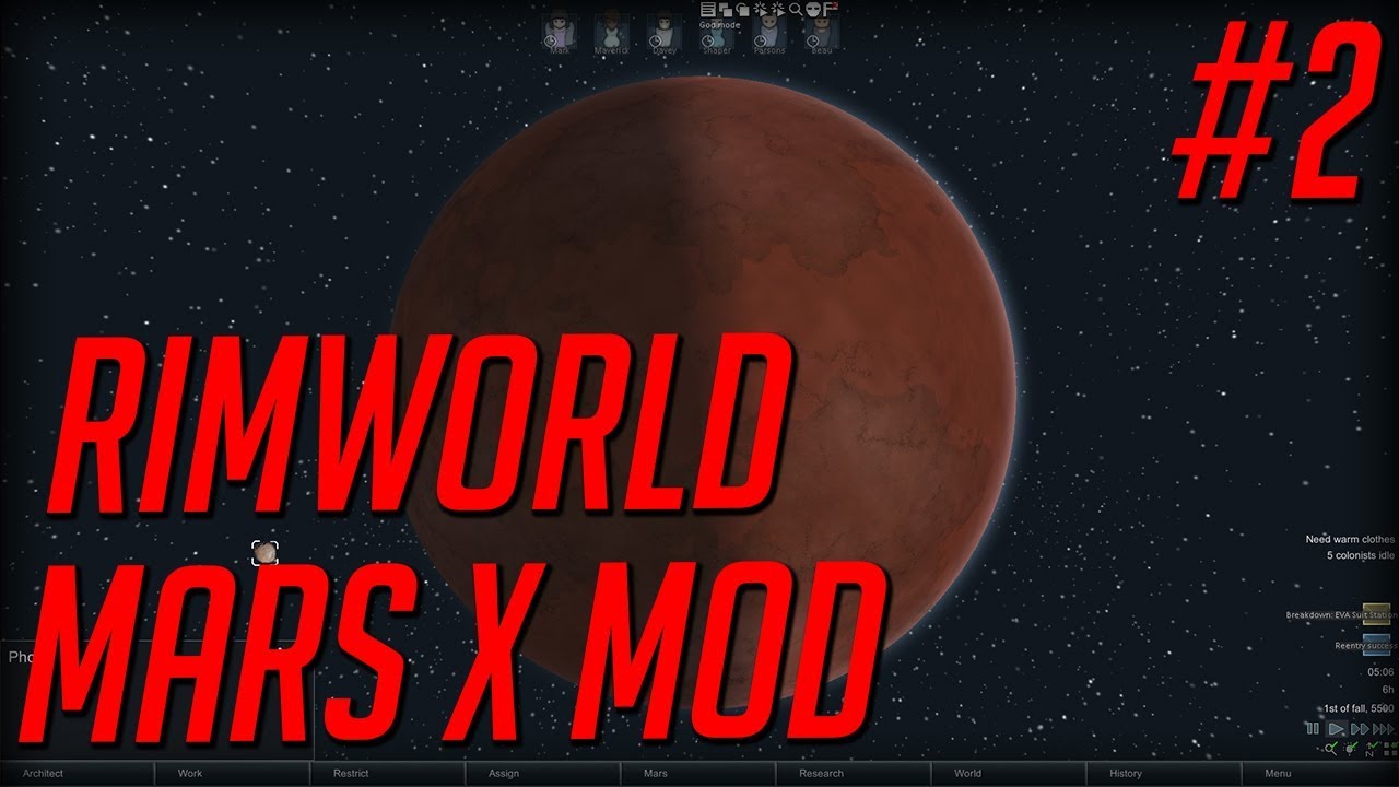 Rimworld Mars x mod - EP 2 -  Rimworld alpha 16 marsx 3.02
