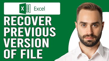 How To Recover A Previous Version Of An Excel File (How To Restore Previous Version Of Excel File)