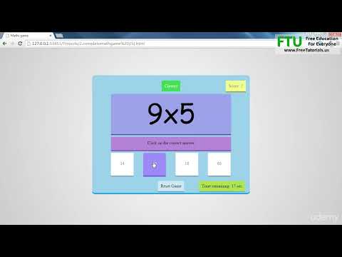 1  Project Introduction Maths Game HTML, CSS & JavaScript