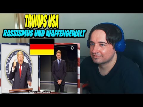 GERMAN SATIRE IS TOO GOOD!! Reaction to Trumps USA: Rassismus und Waffengewalt | extra 3 | NDR
