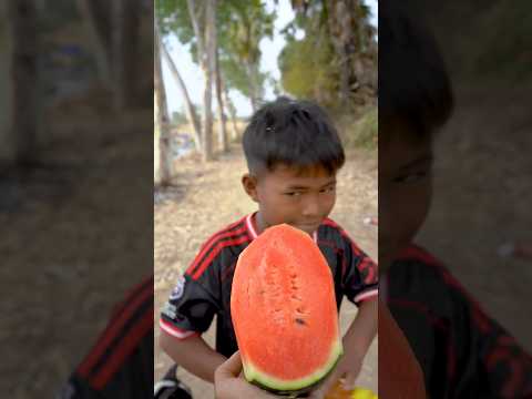 Outdoorfood SIMPLE But USEFUL Wow NEW IDEAS UNLOCKED Share Watermelon in Forest #forest #survival