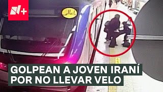 Golpean a joven iraní por no llevar velo y la dejan en coma - N+