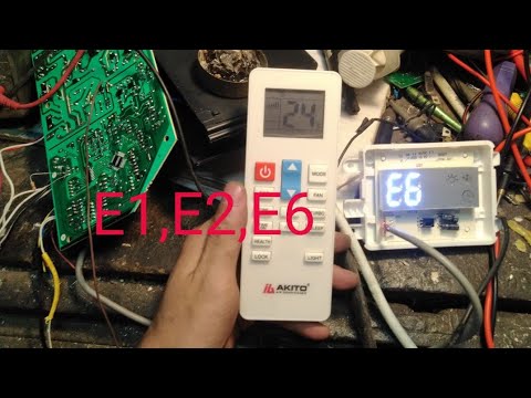 Video điều hòa AKITO báo lỗi E1 , E2 và E6 - youtube