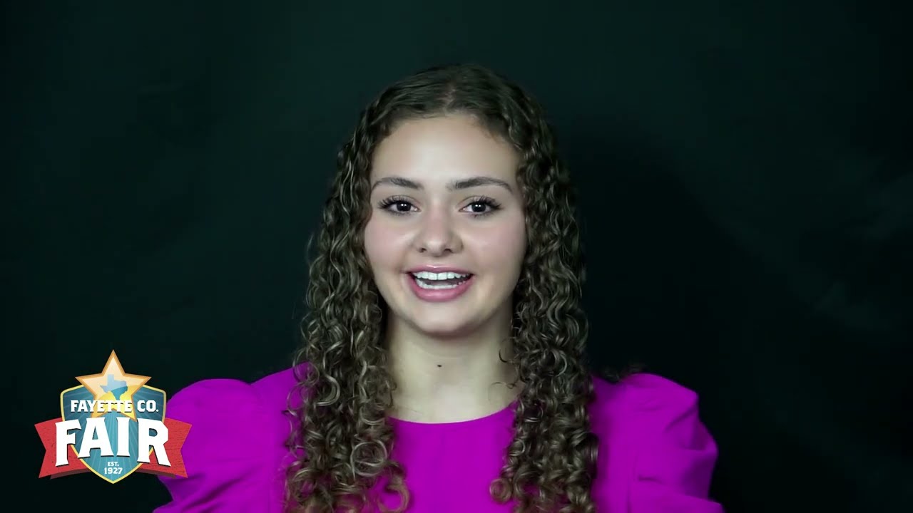 Addisan Wagner for 2022 Fayette County Fair Queen