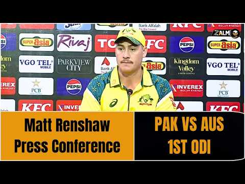 Matt Renshaw Post-Match Press Conference | PAK vs AUS ODI Series | Zalmi TV