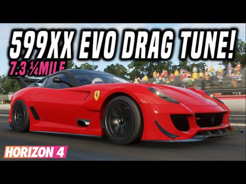 FH4 | Ferrari 599XX Evolution Drag Tune | 7.316 Second 1/4Mile! - YouTube