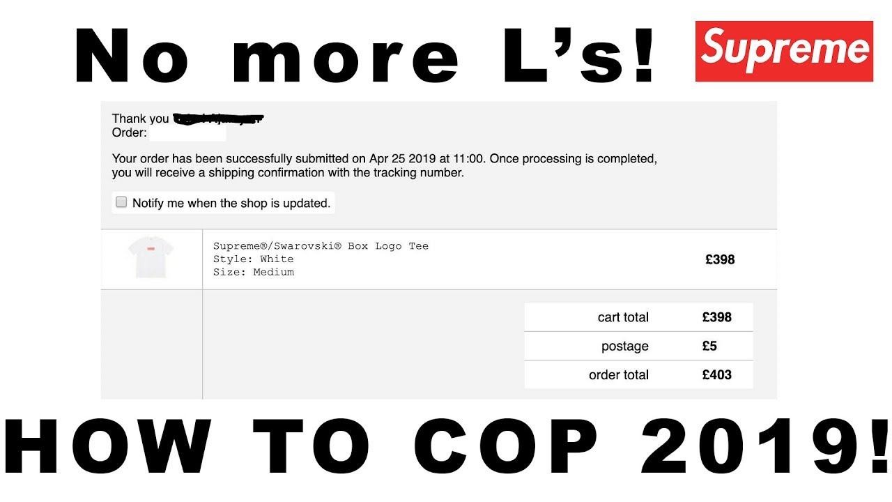 HOW TO COP SUPREME MANUALLY IN 2019! | FASTEST CHECKOUTS EVER