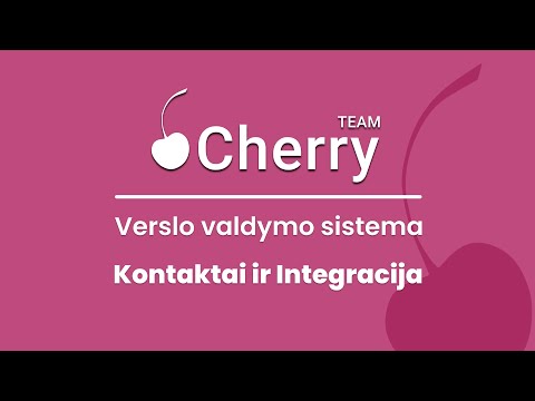 Esame čia, kad padėtume pradėti su Cherry TEAM verslo valdymo sistema (VVS)