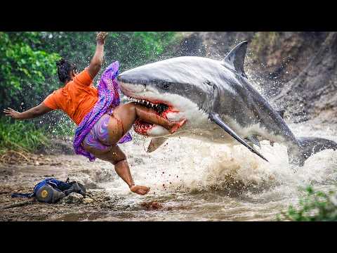 😲😲 SHAKA nini ifashe UMUKOBWA Mwiza 💔💔// Big SHARK Attack woman 😨😨