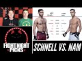 UFC Fight Night: Matt Schnell vs. Tyson Nam Prediction