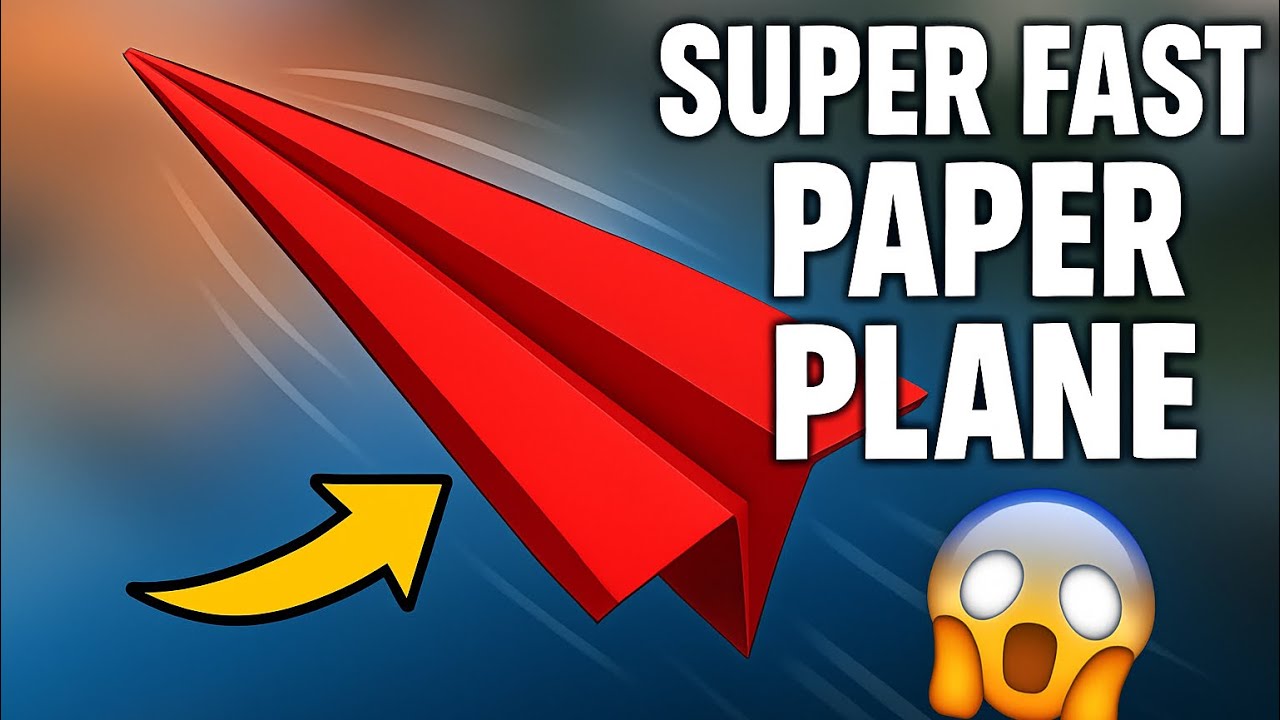 Fastest Paper Plane Ever! | How to Make a Super Speed Paper Plane ...