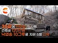 30살에 서울과 직장을 떠나 지는 농막, 낙엽송 10그루로 지은 ‘내돈내짓’ 6평 통나무 산막