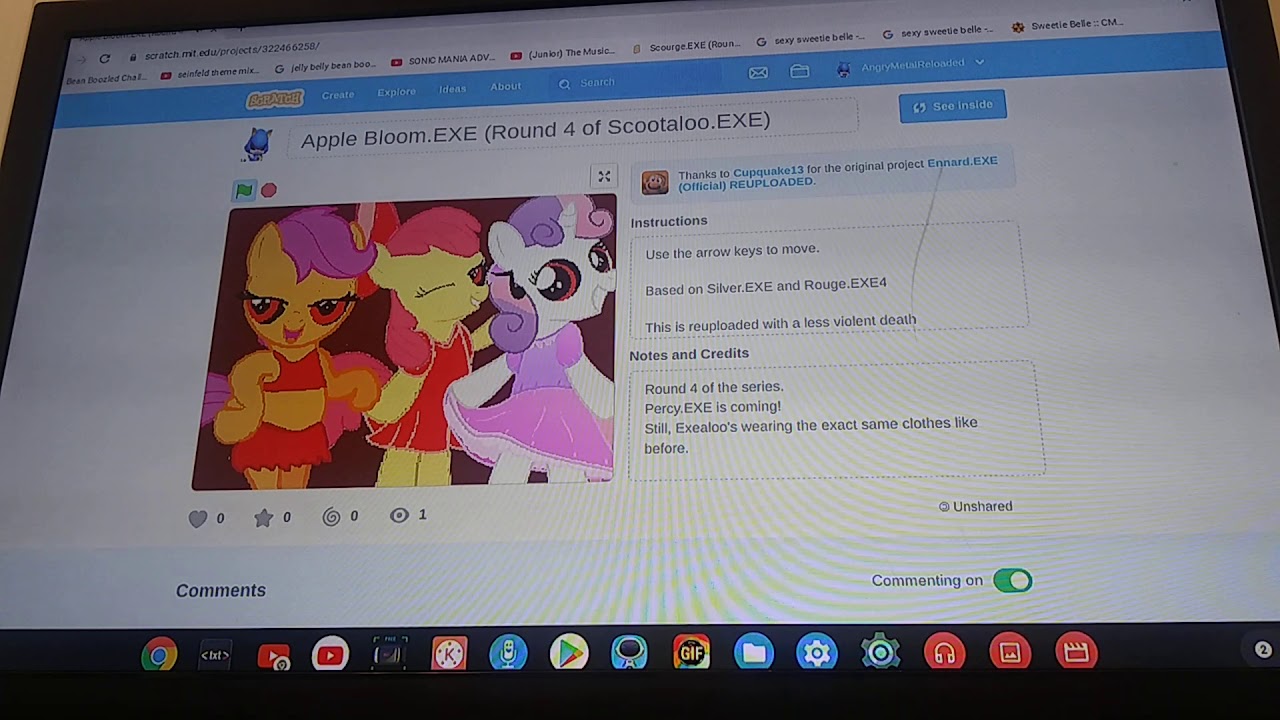 Elijah Plays Apple Bloom.EXE (Scootaloo.EXE Round 4) Exealoo wearing