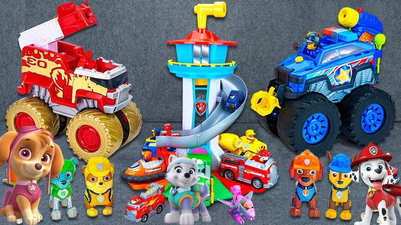 Распаковка игрушек Щенячий патруль | Коллекция спасательных машин Щенячьего патруля | Игрушки из ...
