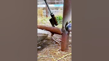 The process of installing steel pipes = good tools can improve efficiency