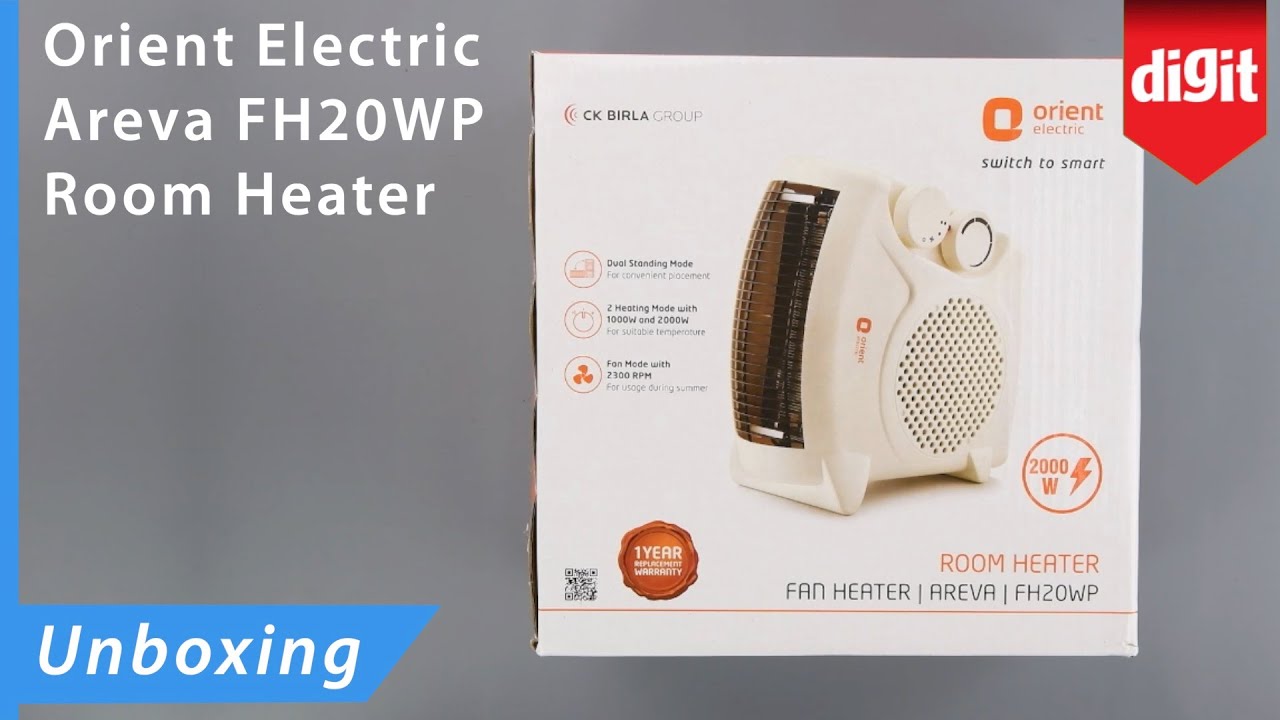 Orient Electric Areva FH20WP Room Heater Unboxing - YouTube