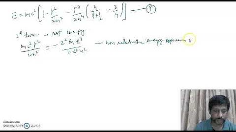 2 Klein Gordon Equation Hydrogen like atom Part 2
