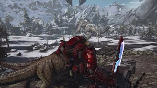 Mek & Gigas Vs Ice Titan! Ark:Extinction S1EXX