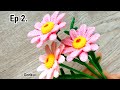 Ep2 Pollens Crochet Marguerite Daisy Flower Tutorial Crochet Flower Bouquet Crochetflower 