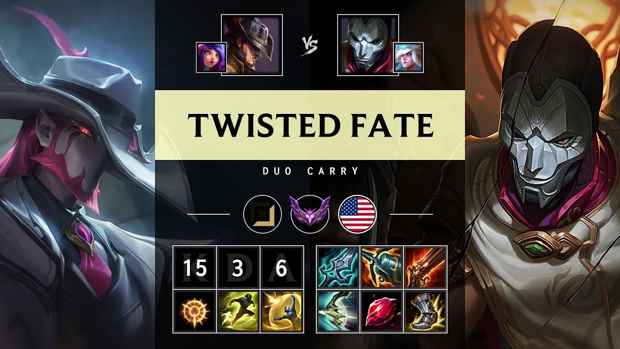 Twisted Fate ADC vs Jhin - NA Master Patch 25.21