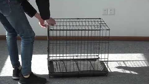 Foldable Wire Dog Crates Cages, Kennels Easy To Assemble