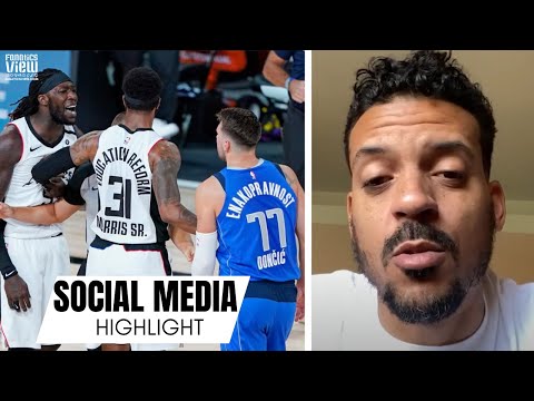 Matt Barnes Reacts to What Montrezl Harrell Said to Luka Doncic During Mavs Clippers Scuffle