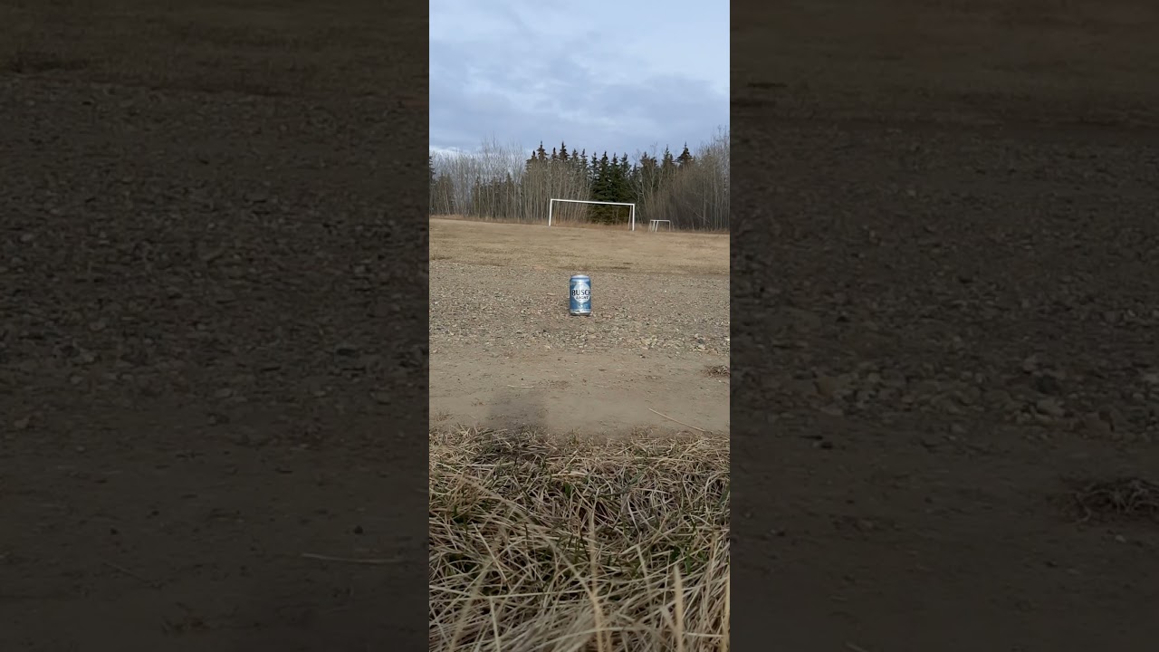 Running Over a Busch Light Beer Can