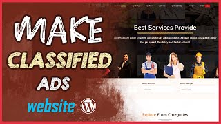 How to make Classified Ads WordPress website | Listing Website screenshot 1