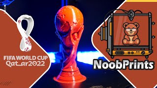 How to get a FIFA World Cup Trophy Qatar 2022 in 20 sec -  3d print timelapse
