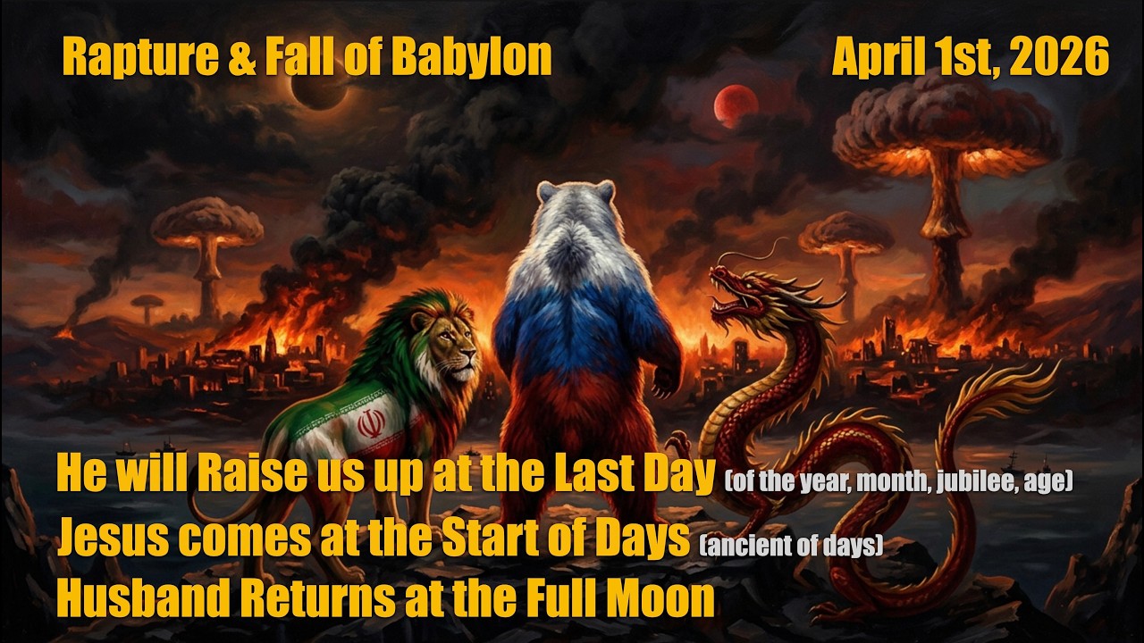 The Day of the Lord and Rapture, April 1st Full Moon! - YouTube