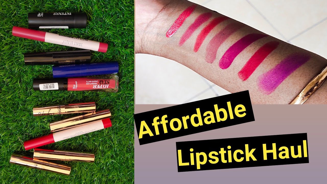 Latest Lipstick Haul Hindi Affordable Lipstick Haul Best Lipstick