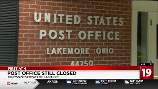 Lakemore Post Office remains closed following crash