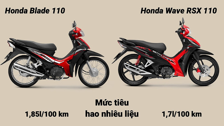 So sánh honda blade và wave rsx 2023