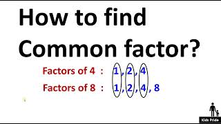 class 4th Common factors | How to find Common factors | class 4th factors