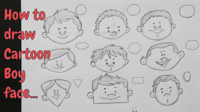 How To Draw Cartoon Characters Step By Step Youtube