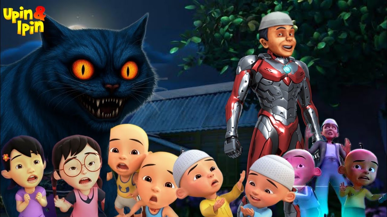Ultraman Atok Melawan Moster Kucing Raksasa Upin Ipin Atok Dalang Adalah Ultraman Blazar 