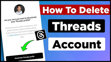 How To Delete Threads Account | Threads Account Delete Kaise Kare | Deactivate Threads Account