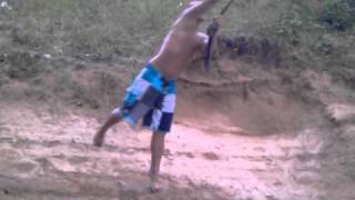 ropeswing double backflip fail!