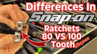 Snap On Ratchet Comparison 80 Vs 100 Tooth Head Size Matters