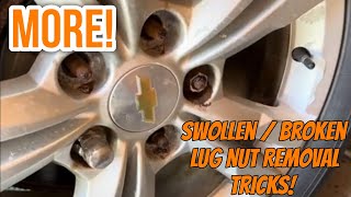 Stuck wheel removal & Rusted Broken, Swollen Lugnut & Stuck Impossible Chevy Equinox Gmc Terrain