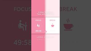 50/10 Pomodoro with Pink Noise🎧 2h Focus Timer | Study with me | for Study &amp; Work ✨#pomodorotimer