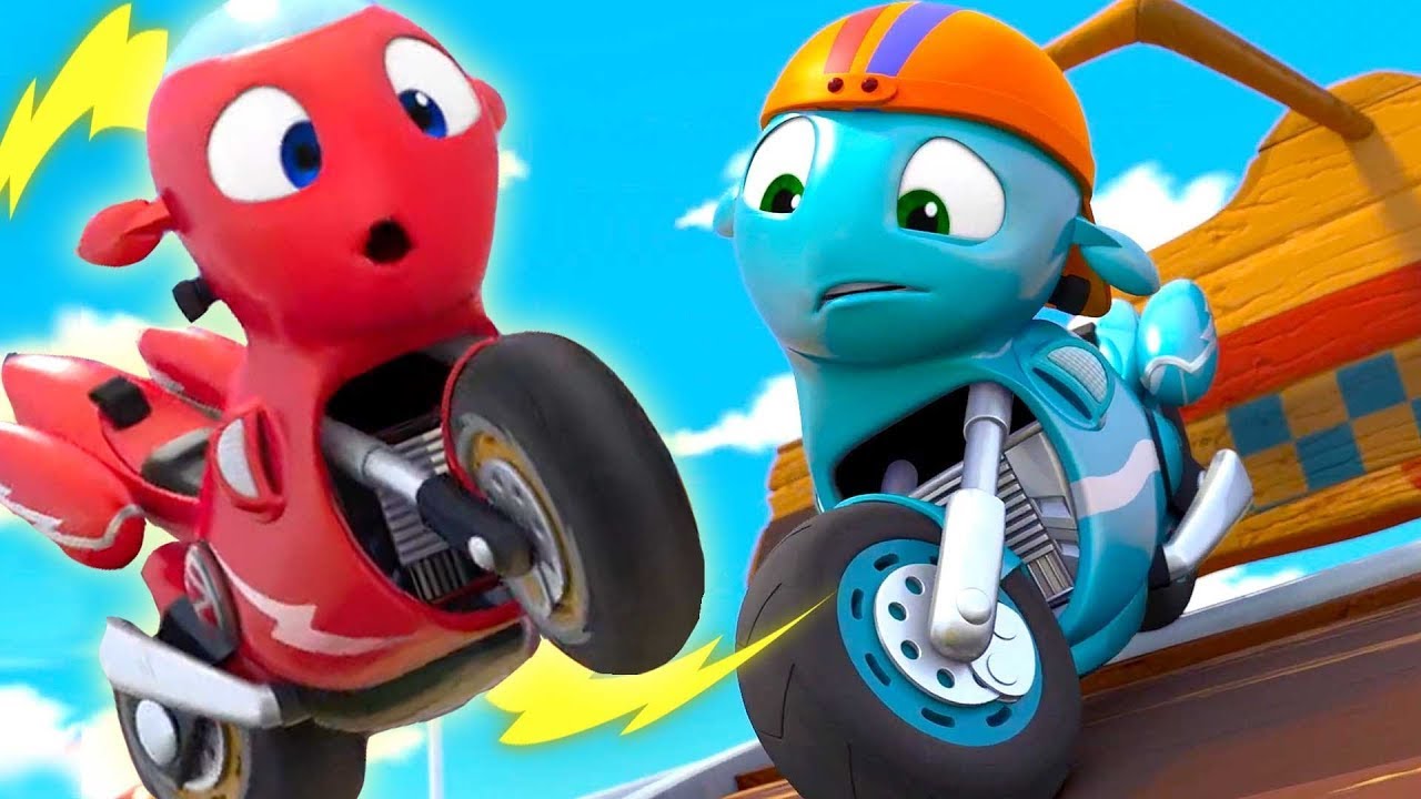 New Bike on the Block ⚡ Ricky Zoom Episode Cartoons for Kids